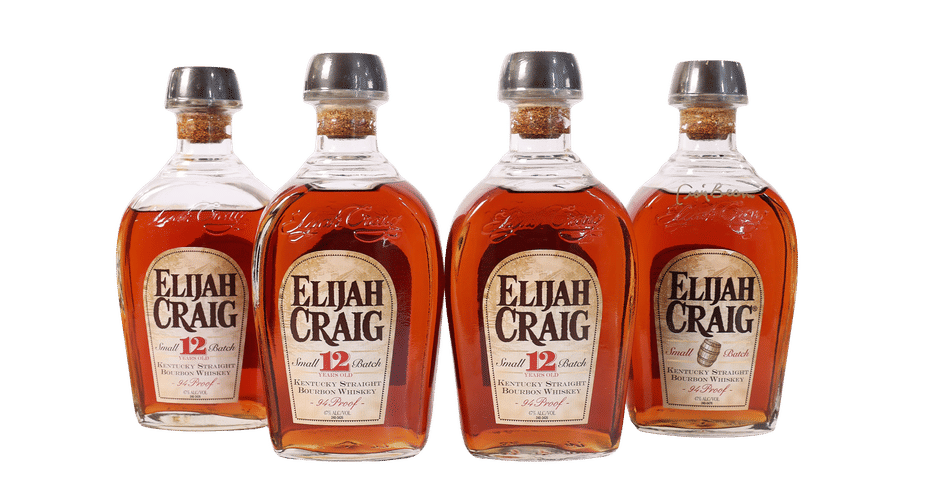 Elijah Craig 12 Year Small Batch Dumpy (4 Bottles)