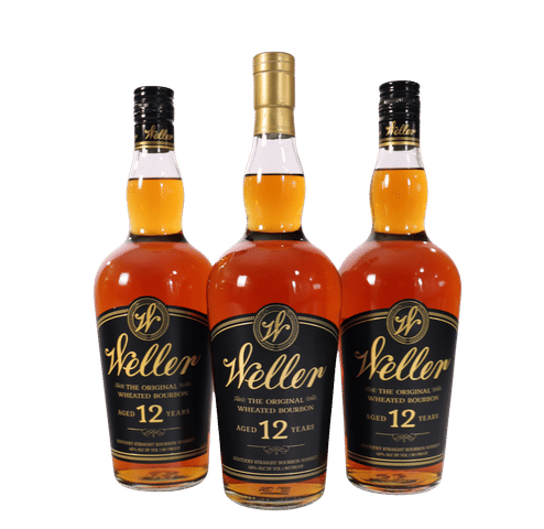Weller 12 Year Bourbon (3 Bottles)