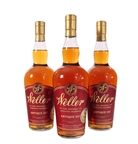 Weller Antique 107 'Cox & Evergreen' (3 Bottles)