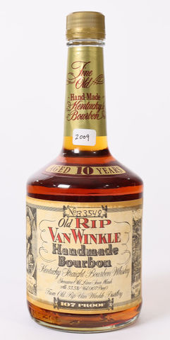 Old Rip Van Winkle 10 Year 107 Proof "Squat Bottle" (2009)