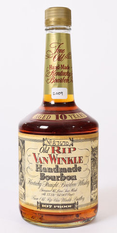 Old Rip Van Winkle 10 Year 107 Proof "Squat Bottle" (2009)