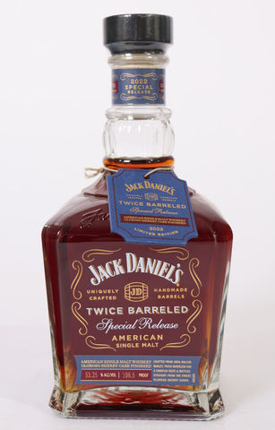 Jack Daniel's 'Twice Barreled' American Single Malt Whiskey (2022)
