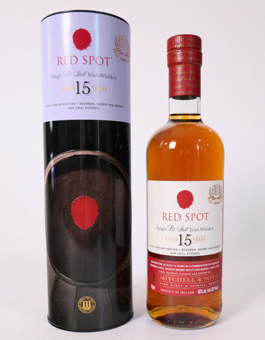 Red Spot 15 Year Single Pot Still Irish Whiskey