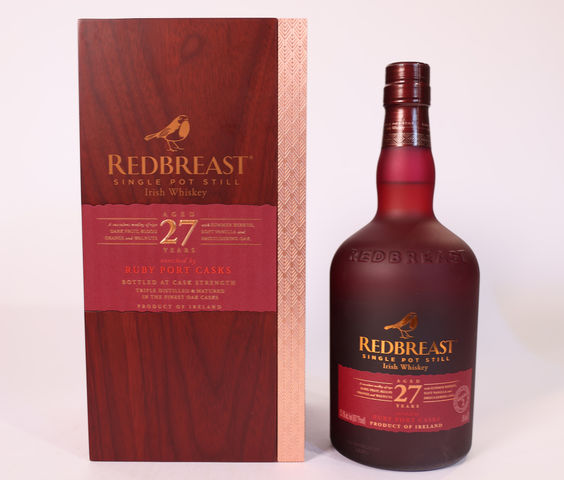 REDBREAST 27 YEAR 'RUBY PORT CASK' SINGLE POT STILL IRISH WHISKEY