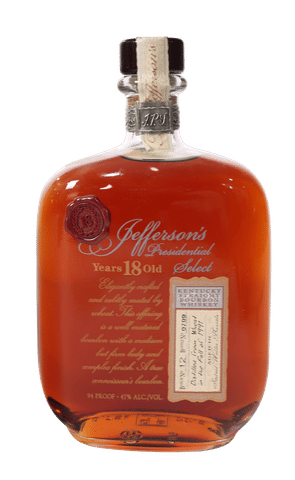 Jefferson's Presidential Select 18 Year Old Kentucky Straight Bourbon Whiskey (Batch 12)