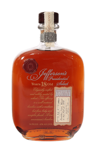 Jefferson's Presidential Select 18 Year Old Kentucky Straight Bourbon Whiskey (Batch 12)