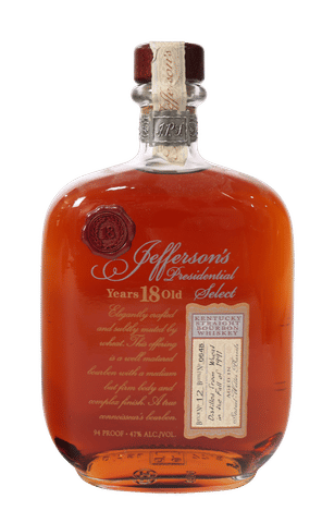 Jefferson's Presidential Select 18 Year Old Kentucky Straight Bourbon Whiskey (Batch 12)