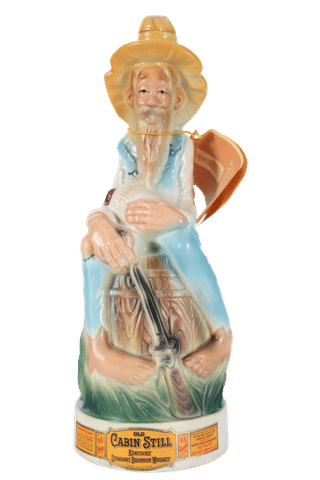 Old Cabin Still "Hillbilly Decanter" 4/5 Quart (1969)