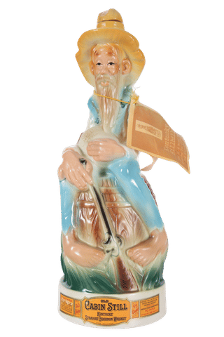 Old Cabin Still "Hillbilly Decanter" 4/5 Quart (1969)