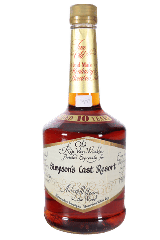 Old Rip Van Winkle 10 Year Lawrenceburg (1999)  "Simpsons Last Resort"