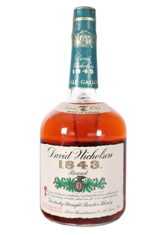 David Nicholson 1843 Bottled in Bond Half Gallon 1964-1971 (Stitzel-Weller)