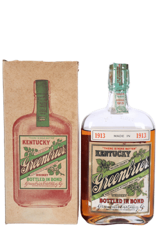 Kentucky Greenbrier 12 Year Bottled in Bond Pint (1913-1924)