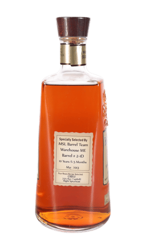 Four Roses OBSV "MSL Barrel Team" Barrel #2-1D (Gold Neck) 10y 5m 2013 110.6p