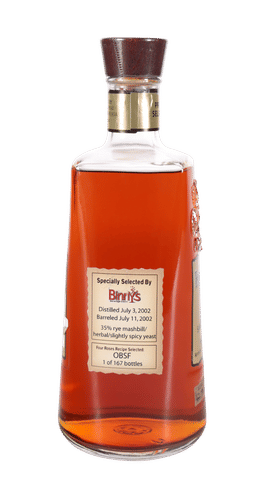 Four Roses OBSF "Binnys" Barreled July 2002, Barrel #29-5D 124.2p