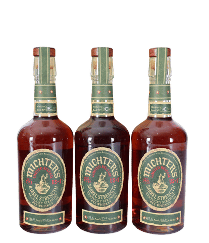 Michter's Barrel Strength Rye (2019, 3 Bottle Set)