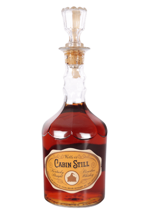 Weller's Cabin Still 5 Year 111th Anniversary Decanter (1960, 4/5 Quart) - Stitzel Weller 5 Year Bourbon Bottle