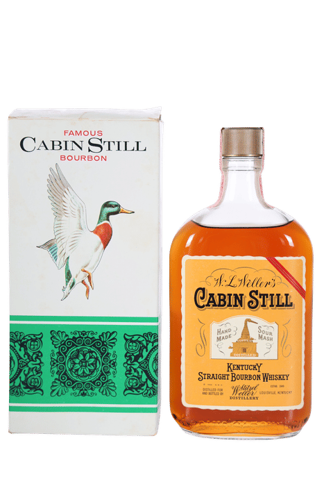 Weller's Cabin Still Ducks Unlimited (1969, Pint) - Stitzel Weller 5 Year Bourbon Bottle