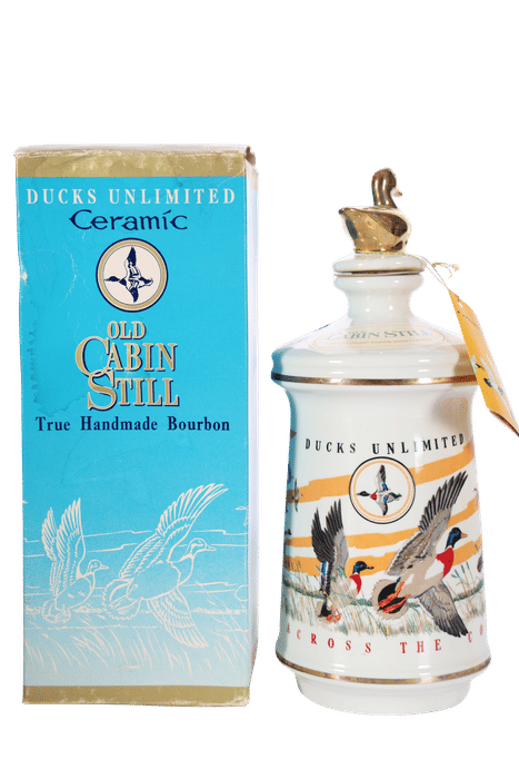 Weller's Cabin Still Ducks Unlimited Decanter (1972, 4/5 Quart) - Stitzel Weller 5 Year Bourbon Bottle