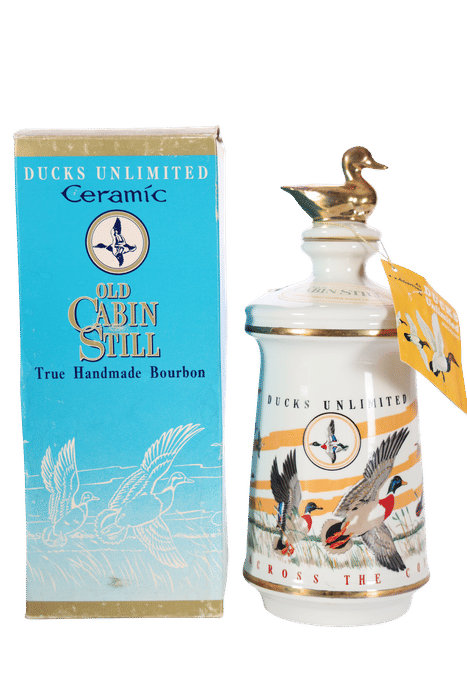 Weller's Cabin Still Ducks Unlimited Decanter (1972, 4/5 Quart) - Stitzel Weller 5 Year Bourbon Bottle