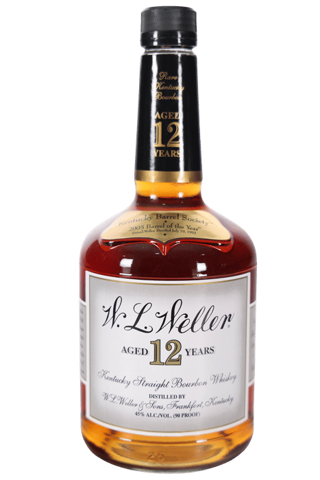 W.L. Weller 12 Year 'Paper Label' Single Barrel - Kentucky Barrel Society, 2005 Barrel of the Year - Stitzel Weller 12 Year Bourbon Bottle