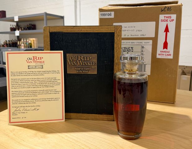 Old Rip Van Winkle 25 Year Old Kentucky Straight Bourbon Whiskey