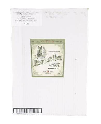 Kentuck Owl 11 Year Rye Batch #1, 6-Pack OCB (2017)