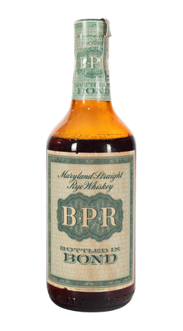 B.P.R Maryland Rye Bottled in Bond 4/5 Quart 1940-1947