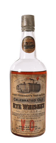 John Gibson's Son & Co Celebrated Old Rye Whiskey (Early 1900's) Lead Cap