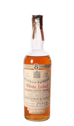 Dewar's 8 Year White Label Blended Scotch 1940s Vintage (4/5 Quart)