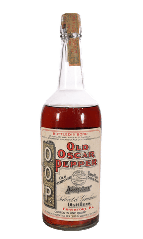 Old Oscar Pepper Bottled in Bond Quart (1913-1918)