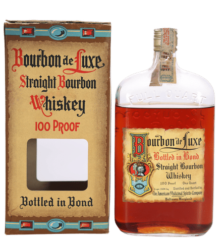 Bourbon De Luxe Bottled in Bond Quart (1917-1933)