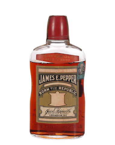 James E. Pepper Bottled in Bond Pint, 16 Year (1917-1933)