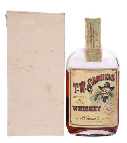 T.W. Samuels Bottled in Bond Whiskey, Pint (1917-1933)
