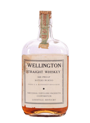 Wellington Straight Whiskey, Bottled in Bond Pint (1917-1926)