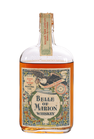 Belle of Marion Whiskey Bottled-in-Bond Pint  (1914-1927)