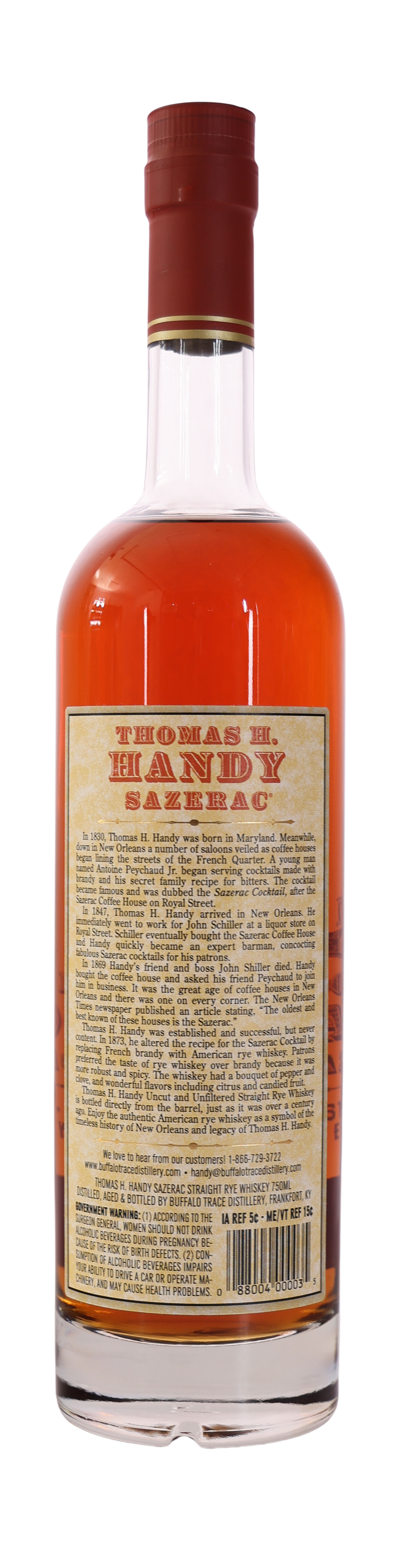 Thomas H. Handy Sazerac Rye 2022 BTAC Bourbon Whiskey 750ml | Whiskey ...